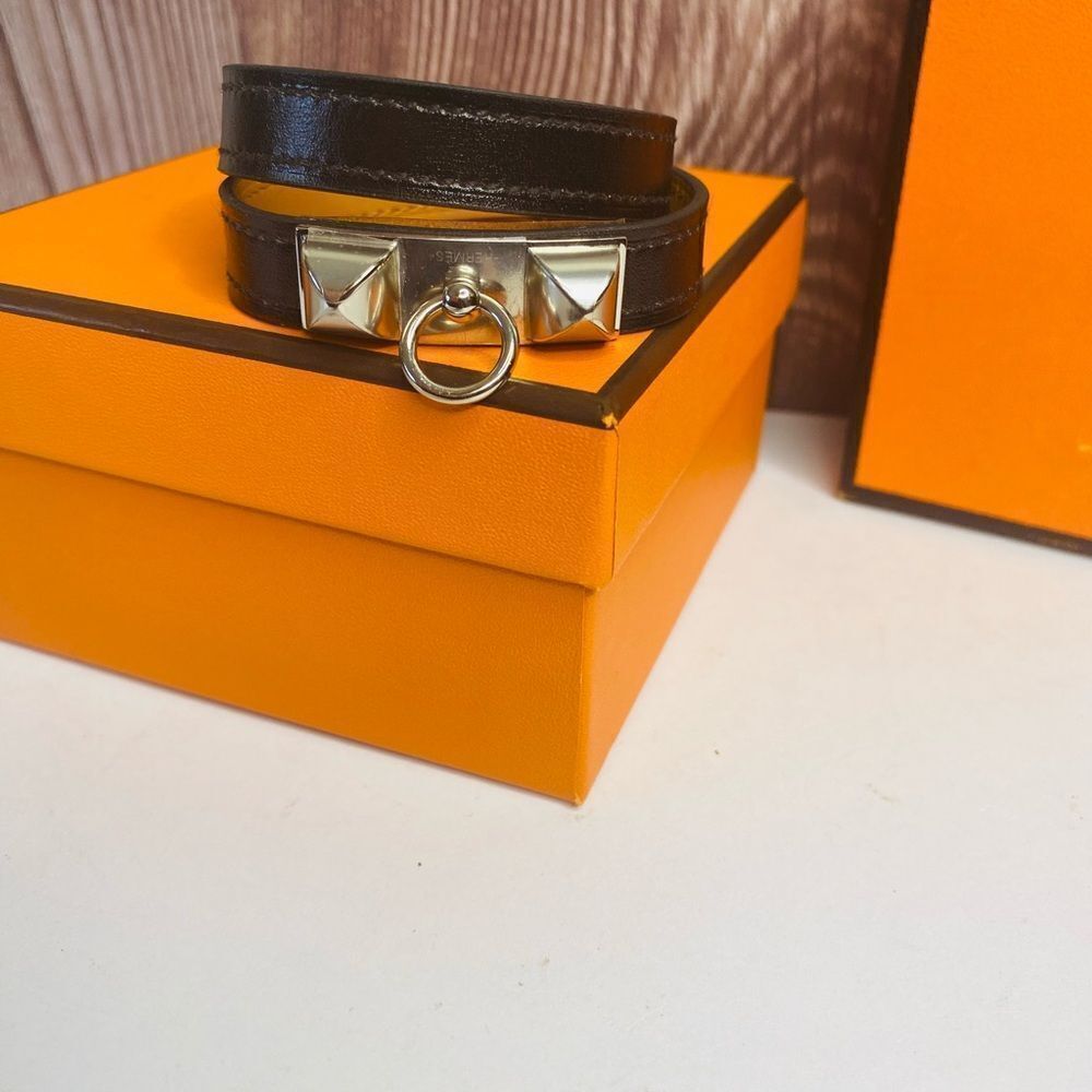 🛍️Hermès Authentic Rivale Double Tour Bracelet in size T2 (small) NWT